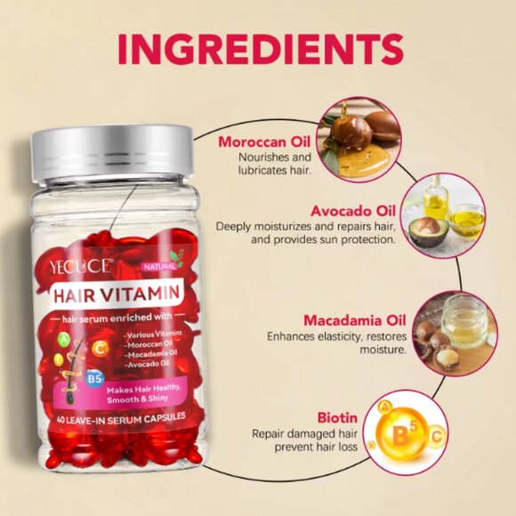 Hair Treatment Serum - no Rinse Conditioner Argan Macadamia Avocado Oil … - Picture 4 of 9